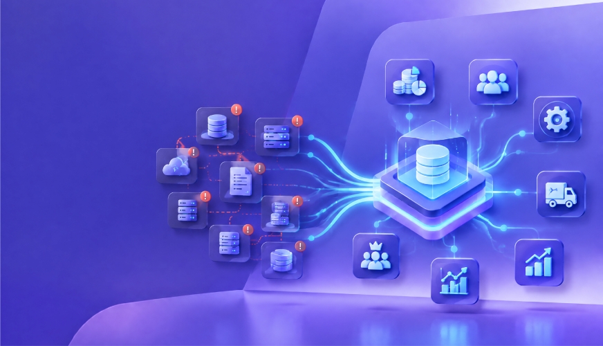 Unified MIS ERP system connecting HR Finance Land and Legal departments