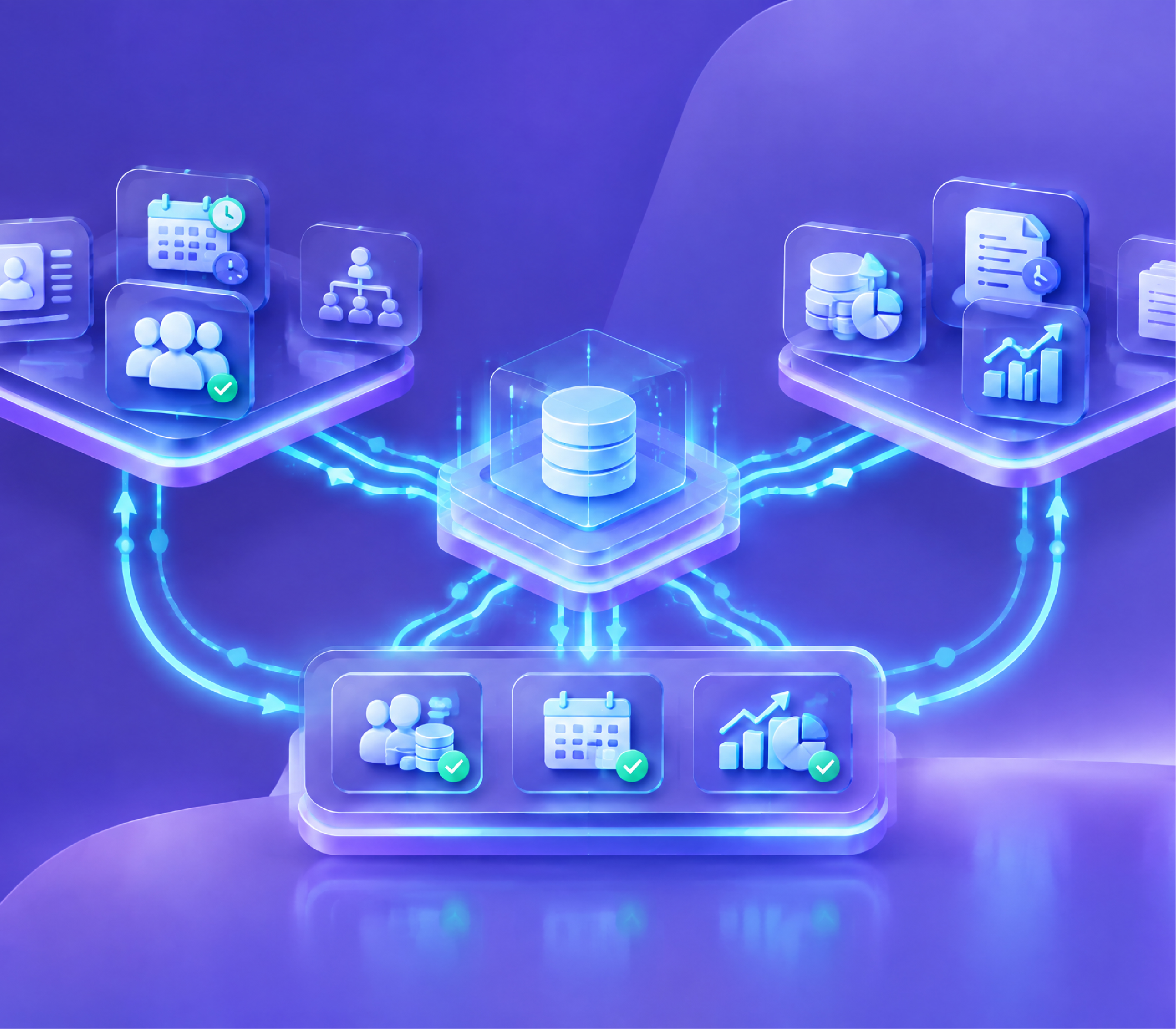 HR and Finance data connected in a unified MIS dashboard