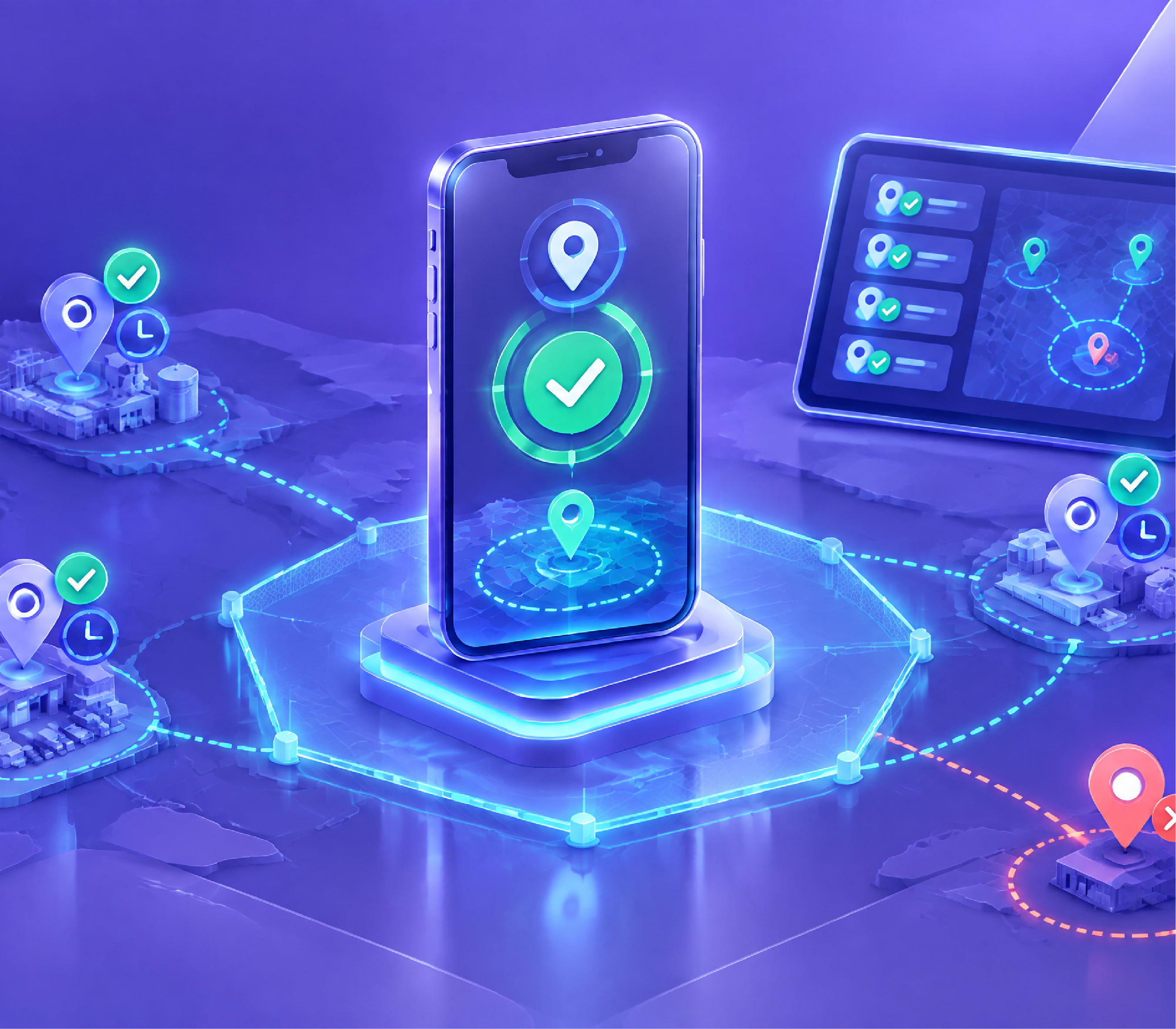 Mobile attendance verification for field staff